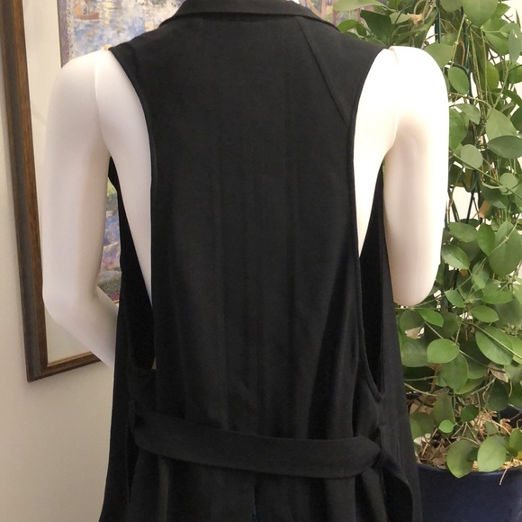 Helmut Lang Long Black Torsion Vest - Picture 8 of 11